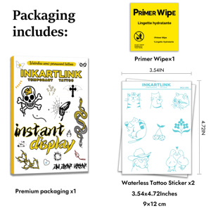 <span class=keywords><strong>Tatuaggio</strong></span> Temporaneo Senza Acqua per <span class=keywords><strong>Gatti</strong></span> e Cani, Design Divertente per Animali Domestici, Durata 7 Giorni, Semi-Permanente per Rivenditori - Product Image 4