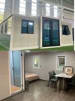 Bâtiment préfabriqué à double aile extensible de grande capacité pour bureau de chantier de projet d'ingénierie