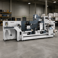 NOUVELLE MACHINE D'IMPRESSION FLEXOGRAFIQUE AUTOMATIQUE À 2 COULEURS SR-350-2 POUR ÉTIQUETTES ET SACS EN PLASTIQUE 100m/min