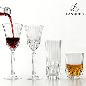 Verres à vin rouge Bordeaux ovales de conception européenne Lanques, fabriqués à la machine, compatibles lave-vaisselle pour la maison et l'hôtellerie - Product Image 5