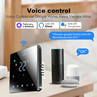 Termostato Inteligente WiFi Inalámbrico para Calefacción por Suelo Radiante (Agua/Eléctrico) y Caldera de Gas, Compatible con la Aplicación Tuya, Alexa, Google y Alice