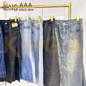 Wholesale Slim Fit A-Line <strong>Denim</strong> Skirt for Women and Girls Long Second Hand Summer <strong>Jeans</strong> for Women <strong>Used</strong> Ladies Clothing - Product Image 4