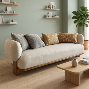 Contemporary Teak <b>Wood</b> Sectional <b>Sofa</b> Set Eco-Friendly <b>for</b> Resort Hotel Villa Living Room Furniture Indonesia - Product Image 3