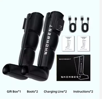 Bottes de massage pneumatiques automatiques pour mollets, masseur de jambes à ondes d'air