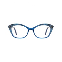 Montura Óptica de Acetato de Alta Calidad OEM ODM, Diseño Moderno para Mujer, con Logotipo Personalizado, Estilo Mariposa, Ligera y Cómoda