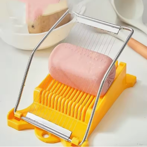 Alambre de acero inoxidable multifuncional para alimentos suaves y frutas, mantequilla, queso, almuerzo, cortador de carne, huevo, jamón, cortador de patatas fritas de plátano - Product Image 1