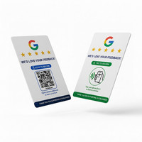 Google NFC-Karte zum Bewerten, PVC CR80 QR-Code, digitale Feedback-Anfragekarte, tragbares Werkzeug zur Erfassung von Geschäftsbewerten