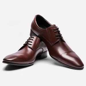 Chaussures Oxford personnalisées pour hommes à bout carré, faites à la main, rehaussantes, pour mariage, soirée, décontractées, habillées, de bureau, antidérapantes et légères - Product Image 6
