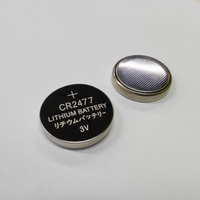 Pile bouton au lithium Li-MnO2 CR2477 3V 1100mAh de fabrication chinoise pour carte mère d'ordinateur et carte mémoire