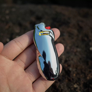 Colorful Silver <strong>Lighter</strong> Cover Shells Blank Cigarette Accessories <strong>Custom</strong> J5 Metal <strong>Lighter</strong> Holder case - Product Image 1