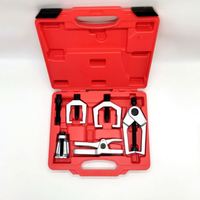 TEBAK Kit de 5 séparateurs de rotules, extracteur de bras de suspension et outils de dépose d'embouts de biellettes, outils de démontage pour l'entretien de l'essieu avant