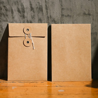 Sobres de papel Kraft reciclables personalizados al por mayor, sobres de envío con cierre de cadena para archivos de documentos