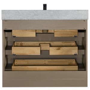 Mueble de Baño Hecho en Vietnam, Moderno, Rústico y Duradero, de Madera de Pino Reciclada - Product Image 5