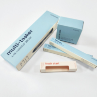 Boîte en carton pliable personnalisée pour l'emballage de produits cadeaux, impression couleur intégrale écologique, boîte en papier à plat, cosmétiques
