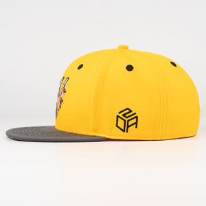 Casquette de baseball ajustée TCAP Chine personnalisée à 6 panneaux, broderie et sérigraphie, mélange de laine - Product Image 3