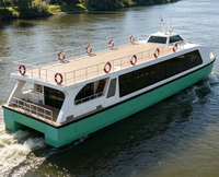 Grandsea HD-2200, 70 pieds, nouveau coque en acier, bateau de tourisme et ferry pour 80 passagers, navire-taxi fluvial à vendre
