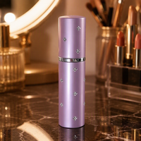 Flacon de parfum rechargeable 5 ml, mini vaporisateur de voyage en aluminium, conteneur de parfum portable