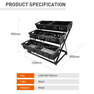 Estante Plegable Desmontable de Metal de Alta Capacidad para Vegetales - Product Image 6