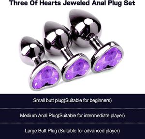 Masajeador Vaginal, Vibrador <span class=keywords><strong>de</strong></span> Metal Negro, Tapón Anal en Forma <span class=keywords><strong>de</strong></span> Corazón, Tapón Anal Suave, Productos para Juegos <span class=keywords><strong>de</strong></span> Adultos, Artículos Sexuales, Juguetes Sexuales - Product Image 2