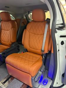 Accessoires intérieurs de voiture Housses de siège de voiture en cuir Anti-rayures Durables Ensemble complet de housses de siège de voiture pour Toyota Sienna Alpha - Product Image 4