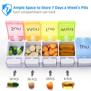 Nuevo Organizador Semanal de Pastillas, Pastillero de Viaje con 7 Compartimentos, Organizador de Medicamentos para 7 Días - Product Image 3
