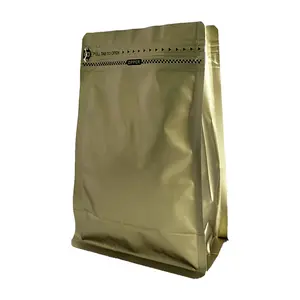 OEM Factory kraft paper small ziplock bags for coffee tea cookie snacks packaging