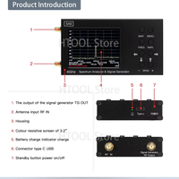 SA6 6GHz Optical Handheld Spectrum Analyzer 134x74x21mm Portable 1 Year Warranty 35 6200 MHz Built-in Signal Generator PC