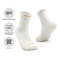 Chaussettes de basketball Elite ODM pour hommes, best-seller, performance, maille tricotée respirante, coupe mi-mollet, épaisse tissée en éponge, pour la course