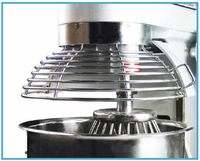 Mélangeur de nourriture planétaire commercial en acier inoxydable capacité 20L-60L pour moteur d'utilisation de boulangerie pour gâteau pain lait blé maïs noix viande