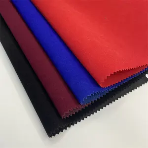 Tissu de velours de troupeau RPET noir avec colle auto-adhésive pour l'emballage/affichage/décoration tissu de flocage