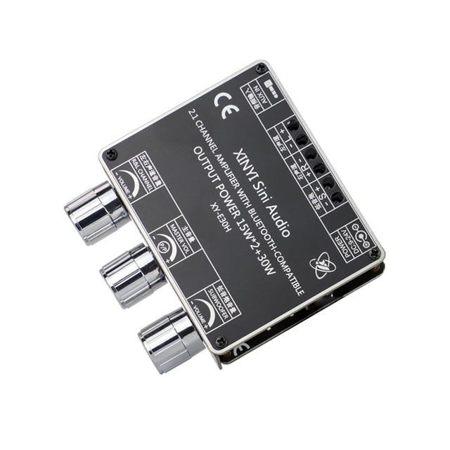 XY-E30H 2.1 Channel Audio Amplifier Board Module High and Low Tone Heavy Subwoofer APP