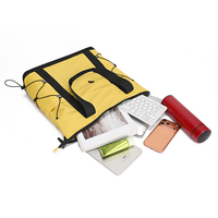 Sac à dos de voyage 2 en 1 en nylon imperméable personnalisé avec fermeture à cordon et compartiment pour ordinateur portable pour la randonnée et les trajets quotidiens
