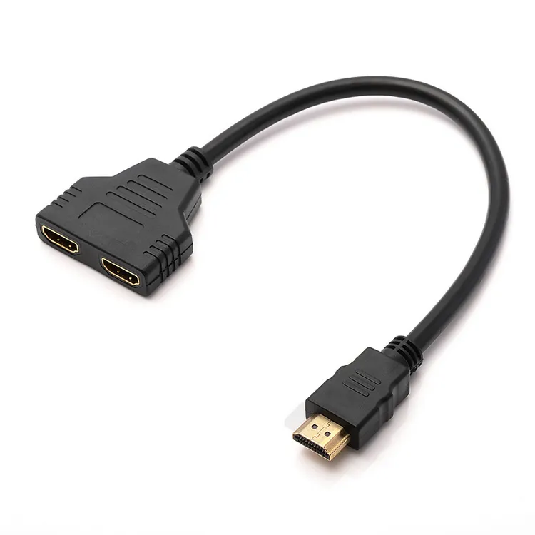 זול מחיר HDMI כבל 1 קלט 2 פלט 1080P HDMI ספליטר זכר 2 נקבה 1 ב 2 החוצה