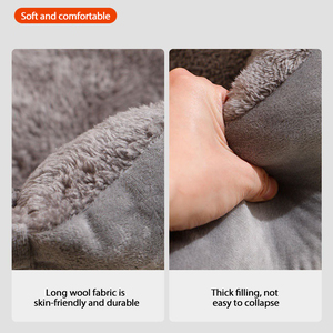 Alfombra de cama para mascotas con embalaje de cartón de Material <span class=keywords><strong>PP</strong></span> para todas las estaciones, sofá cama cálido de invierno para perros pequeños y medianos - Product Image 6