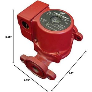 Pompe de circulation Grundfos 1 pouce à bride 0,5 CV 115 volts avec clapet anti-retour pour usage intérieur - Product Image 2