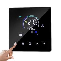 Termostato Inteligente WiFi para Habitación, Control Remoto por Aplicación Tuya, Programación Semanal de 6 Periodos, Panel Táctil, Montaje de 86 mm, Calefacción por Suelo Radiante Eléctrica para Hotel