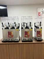 Commerciële slushpuppy machine voor koude dranken, smoothies en ijs, 36L, met ijsvergruizer
