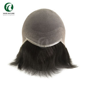 Peluca Completa de Encaje <span class=keywords><strong>Coreano</strong></span> FW64 para <span class=keywords><strong>Hombre</strong></span>, 130% de Densidad, <span class=keywords><strong>Cabello</strong></span> Humano, Prótesis Capilar Masculina, Unidad de Reemplazo Capilar, Toupee - Product Image 3