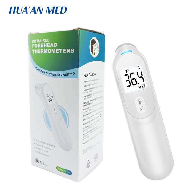 HUAAN Medical Use Non Contact Infrared Forehead Thermometer for Human