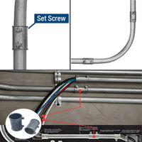 Raccord à vis en zinc moulé sous pression certifié pour conduite EMT, raccords de 1/2 ", 3/4 ", 1 "