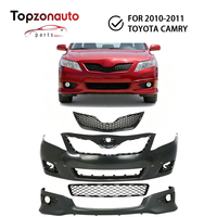 Topzonauto TO1000355 TO1200323 TO1093120 TO1036123 5211906959 Nouveau Kit de Grille de Pare-chocs Avant à Fixation par Boulons en Plastique 2010-2011 pour