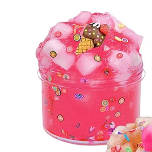 70ML Gelatina Transparente en Cubos, Slime de Coco, Espuma Esponjosa, Arcilla de Colores, Juguete Educativo DIY Seguro, No Tóxico, para Aliviar el Estrés, Plástico - Product Image 3