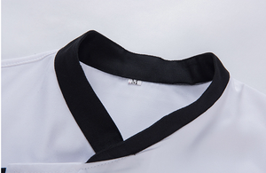 Haute qualité OEM Logo à manches courtes Chef vêtements hommes femmes hôtel restauration travail uniforme gâteau boulanger cuisine plaine Chef manteau uniforme - Product Image 6