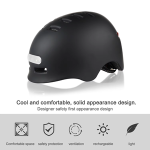 Nouveau casque de scooter électrique avec lumières <span class=keywords><strong>avant</strong></span> <span class=keywords><strong>et</strong></span> <span class=keywords><strong>arrière</strong></span>, moulé en une seule pièce, pour hommes <span class=keywords><strong>et</strong></span> femmes adultes, sécurité pour la conduite nocturne, casque de cyclisme - Product Image 5