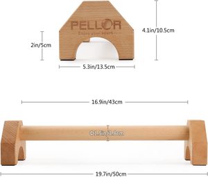 Bán buôn đẩy lên thanh sàn gỗ Grip strengthener calisthenics Xây Dựng Cơ thể Pushup thanh xử lý đứng - Product Image 6