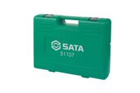 Kit combiné d'outils d'entretien et d'installation SATA 51107 99 pièces, perceuse-visseuse sans fil 18V sans balais, embouts de perçage, embouts de tournevis, plastique