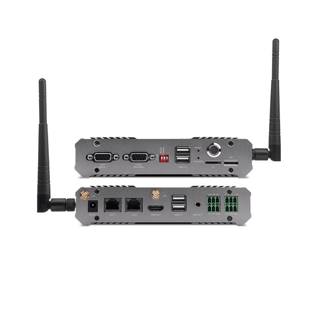 APC1126 Edge AI Box Computer Rockchip RV1126 Quad-core A7 Processor 2TOPS NPU Industrial Embedded Fanless Mini PC Stock