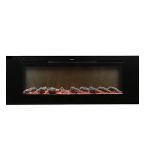 Chimenea eléctrica moderna de 50'' con 3 lados, chimenea eléctrica, soporte para TV, LED - Product Image 6