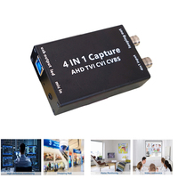 Tarjeta de Captura de Video 4 en 1 AHD-USB, Entrada AHD TVI CVI CVBS a Salida USB para Computadora, Tarjeta de Captura de Video para Juegos OBS, Cámara CCTV