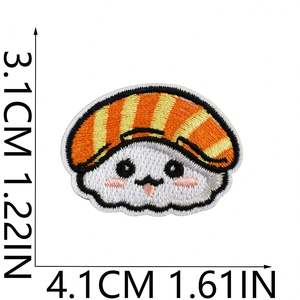 Parches Termoadhesivos Bordados con Diseños de Sushi Japonés - Product Image 6